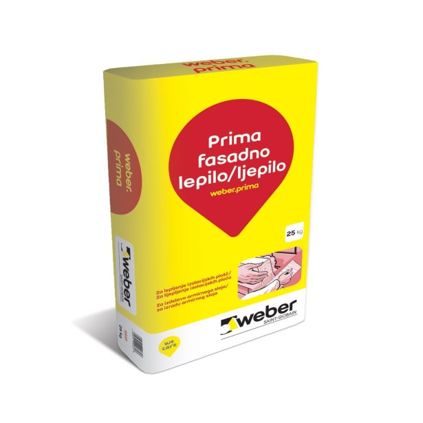 FASADNO LEPILO WEBER SAINT GOBAIN PRIMA. FASADNO LEPILO. 25 KG