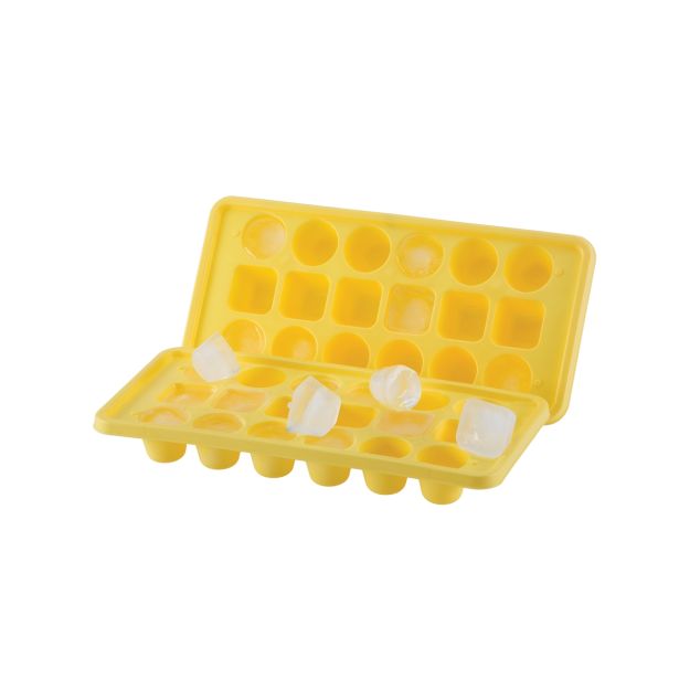 PRIPOMOČEK UCSAN PLASTIK MODEL ZA LEDENE KOCKE 2/1 RUMENE BARVE