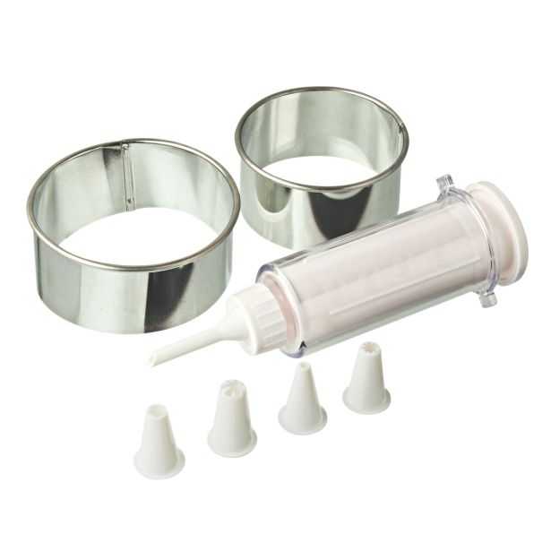 PRIPOMOČEK ZA PEKO FACKELMANN SET ZA KROFE MODEL IN BRIZGALKA