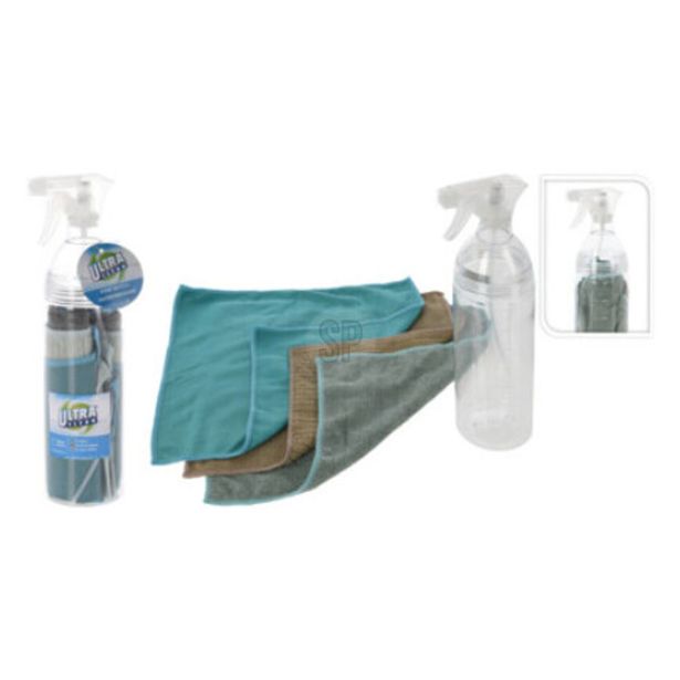 PRIPOMOČKI ZA OKNA EH SET PRŠILKA 0.75L IN 3 KRPE MIKROFIBRA