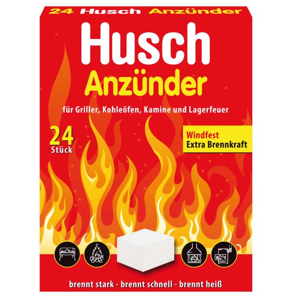 PRIPOMOČKI ZA PODŽIG HUSCH KOCKE ZA PRIŽIGANJE 24 KOM