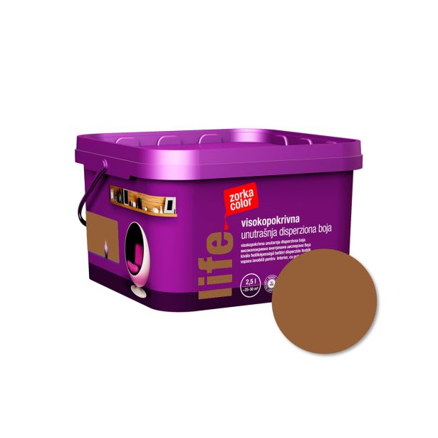 PRIPRAVLJENA BARVA ZORKA COLOR LIFE ČOKOLADA 3030 2.5 L
