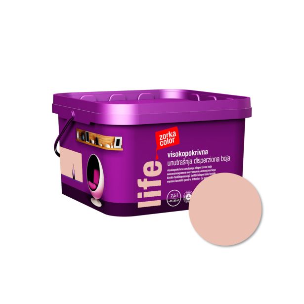 PRIPRAVLJENA BARVA ZORKA COLOR LIFE NUDE PINK 5003 2.5 L