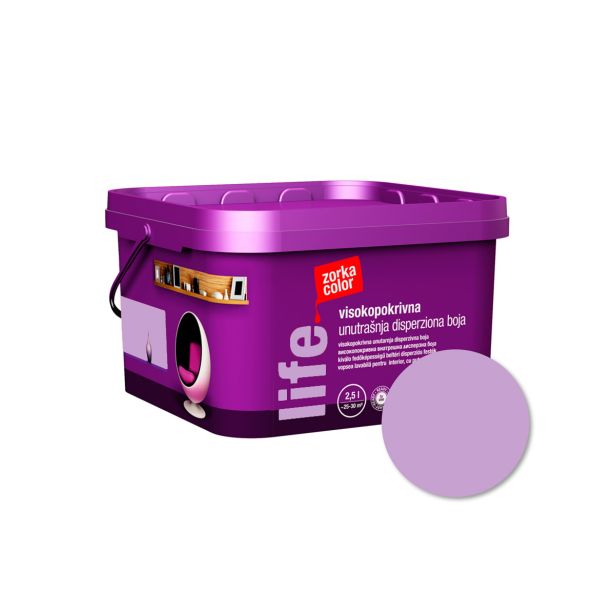 PRIPRAVLJENA BARVA ZORKA COLOR LIFE VIOLA 5015 2.5 L