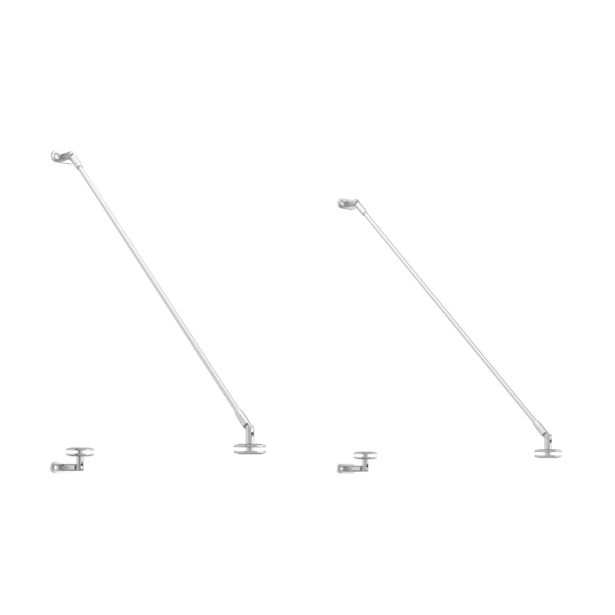 NADSTREŠEK NAD VRATI ARTENS PRITRDILNI NOSILEC GAMBI 140X90CM NERJAVEČE JEKLO