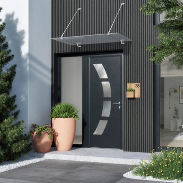 NADSTREŠEK NAD VRATI ARTENS PRITRDILNI NOSILEC GAMBI 140X90CM NERJAVEČE JEKLO