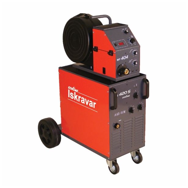 PROFESIONALNI MIG/MAG VARILNIK ISKRA-VARJENJE MIG 420 SW ECOLINE KRMILNA OMARICA WF 404