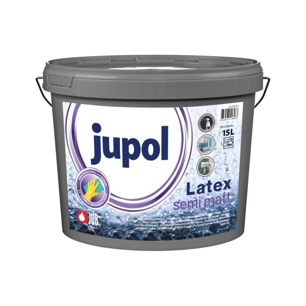 PROFESIONALNA BARVA JUB JUPOL LATEX POLMAT BELI 15 L - LATEX SEMI MATT