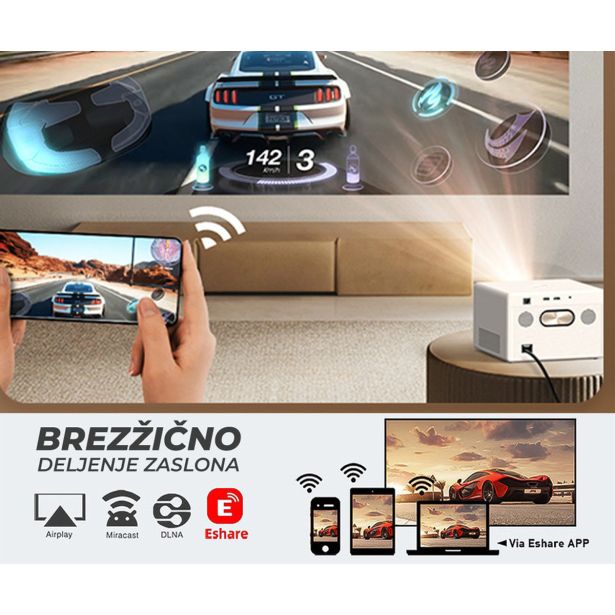 PROJEKTOR BYINTEK PLATO T5 PRENOSNI LED