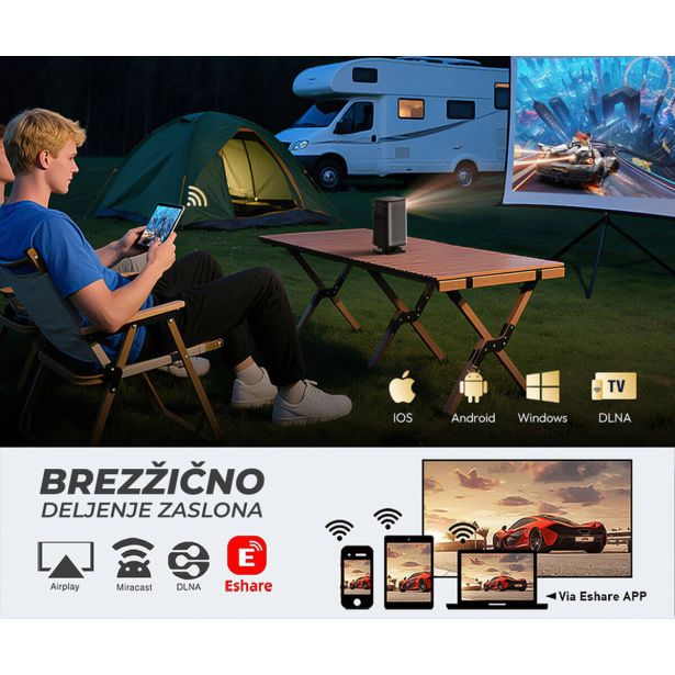 PROJEKTOR BYINTEK UFO P70X PRENOSNI 3D LED DLP