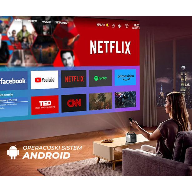 PROJEKTOR BYINTEK UFO U80 MAX PRENOSNI 3D LED DLP