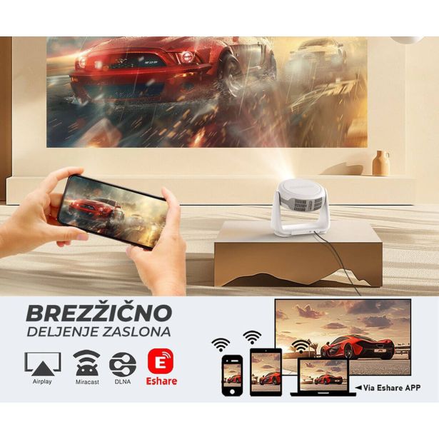 PROJEKTOR BYINTEK VEVSHAO A10 PRENOSNI LED