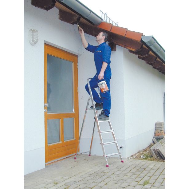 PROSTOSTOJEČA LESTEV KRAUSE CORDA 5 STOPNIČNA 1.6M - DELOVNA VIŠINA 3M