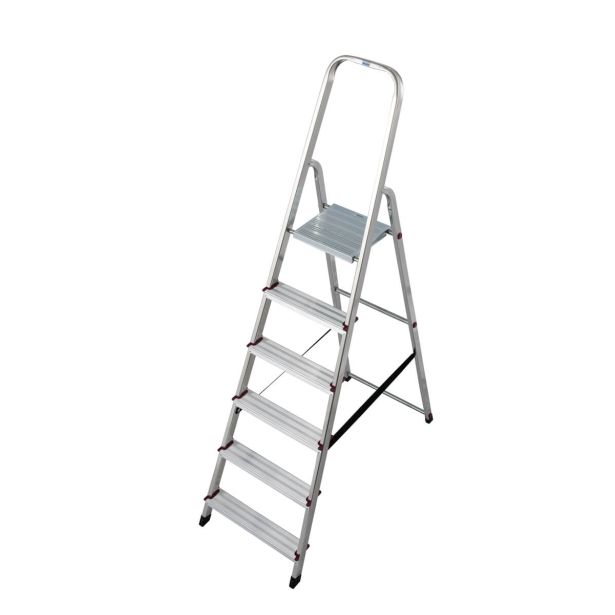 PROSTOSTOJEČA LESTEV KRAUSE CORDA 6 STOPNIČNA 1.8M - DELOVNA VIŠINA 3.2M