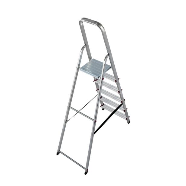 PROSTOSTOJEČA LESTEV KRAUSE CORDA 6 STOPNIČNA 1.8M - DELOVNA VIŠINA 3.2M