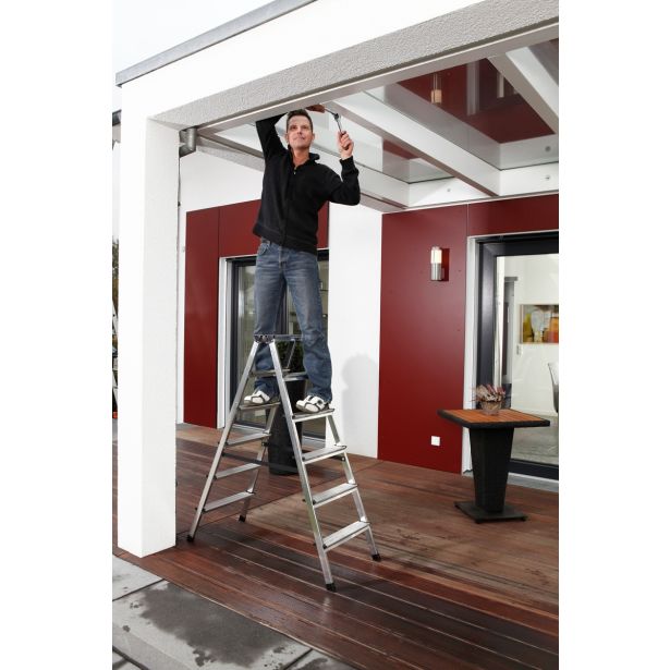 PROSTOSTOJEČA LESTEV KRAUSE MONTO DOPPLO 2X6 STOPNIC 1.3M DELOVNA VIŠINA 2.85M