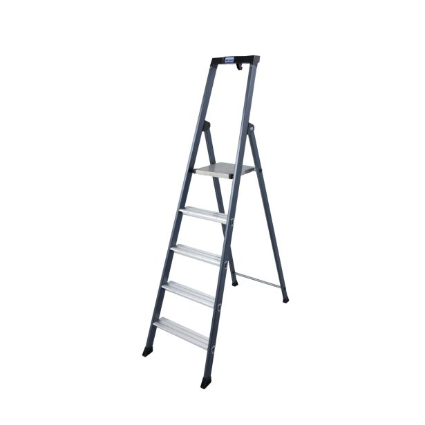 PROSTOSTOJEČA LESTEV KRAUSE MONTO SEPRO S 1X5 STOPNIC 1.6M DELOVNA VIŠINA 3.05M