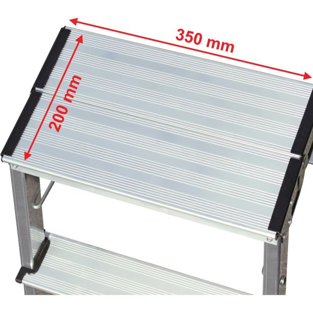 PROSTOSTOJEČA LESTEV KRAUSE MONTO TREPPY 2X2 STOPNIC 0.45M DELOVNA VIŠINA 2.45M