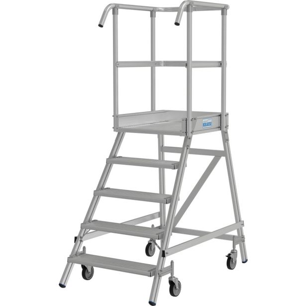 PROSTOSTOJEČA LESTEV KRAUSE STABILO PREMIČNI PODEST 5 STOPNIC 2.2M