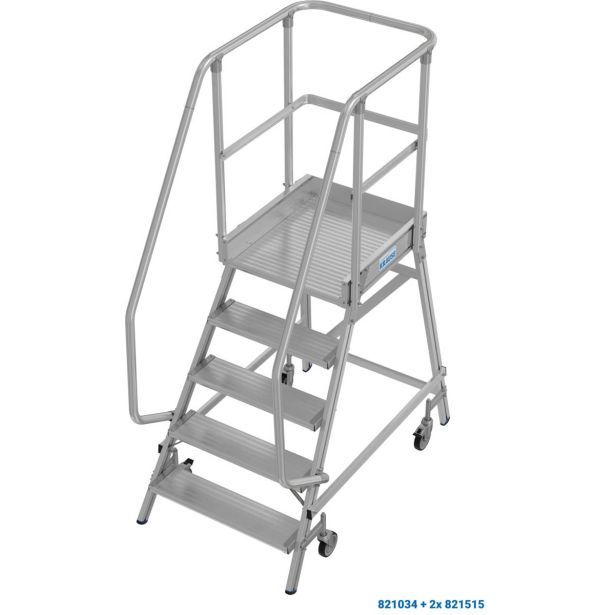 PROSTOSTOJEČA LESTEV KRAUSE STABILO PREMIČNI PODEST 5 STOPNIC 2.2M