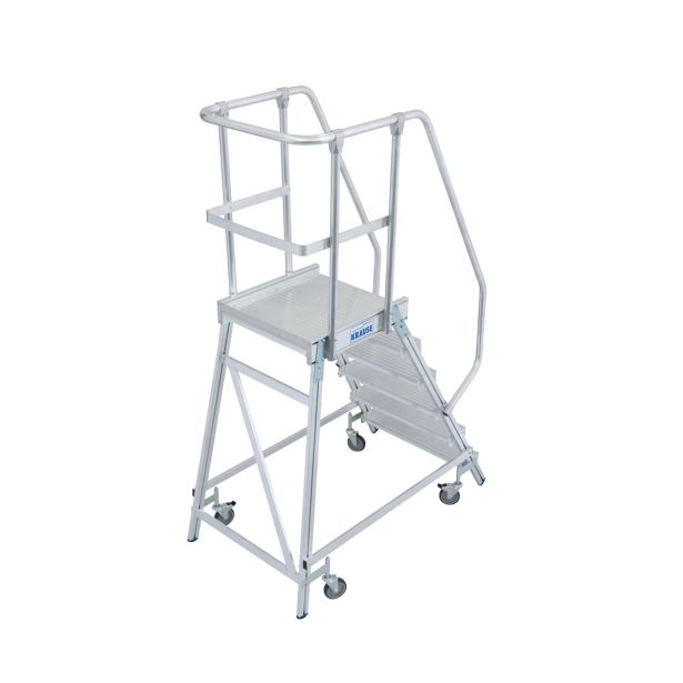 PROSTOSTOJEČA LESTEV KRAUSE STABILO PREMIČNI PODEST 6 STOPNIC BREZ ROČAJEV/OGRAJE