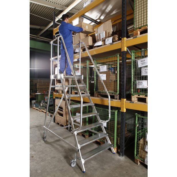 PROSTOSTOJEČA LESTEV KRAUSE STABILO PREMIČNI PODEST 7STOPNIC ENOSTRANSKI BREZ ROČAJEV