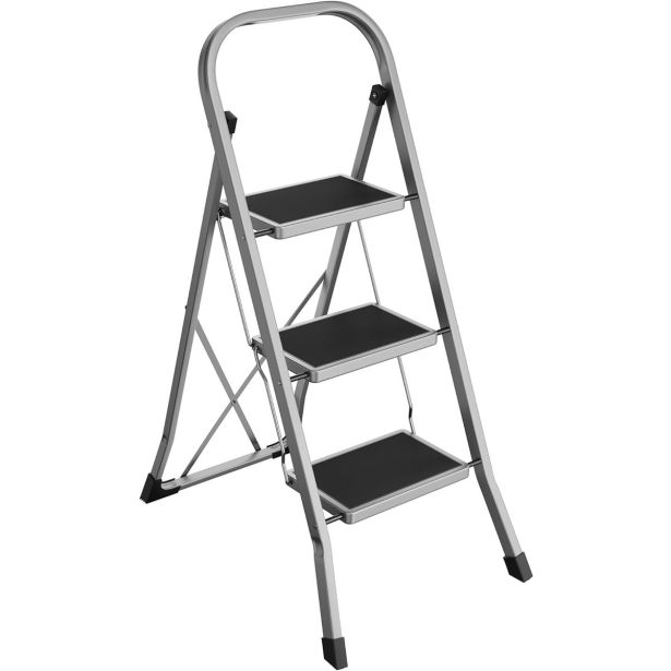 PROSTOSTOJEČA LESTEV SONGMICS GSL003GY01 TROJNA STOPNICA/PRUČKA