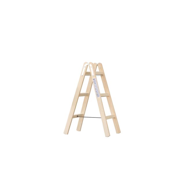PROSTOSTOJEČA LESTEV ŽAŽE 2X3 STOPNIC LESENA A3 1.06M