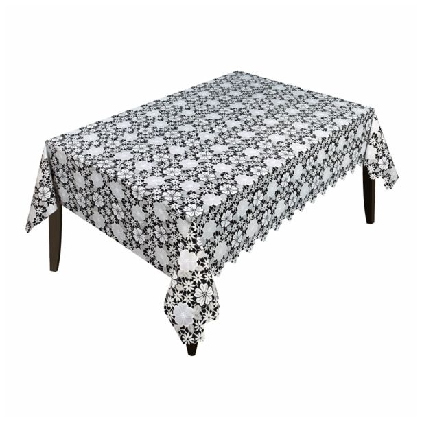 PRT NA ROLI NESE ČIPKA BELA ROŽICE ŠIRINE 132 CM