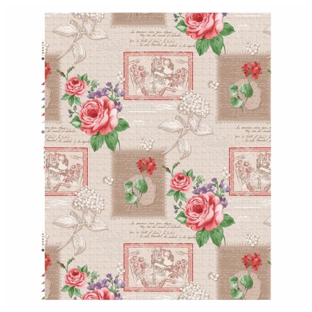 PRT NA ROLI NESE RJAV ROŽE ŠIRINA 140 CM