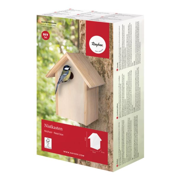 LESENI USTVARJAL. DODATKI RAYHER PTIČJA HIŠICA 19 X 14 X 25 CM