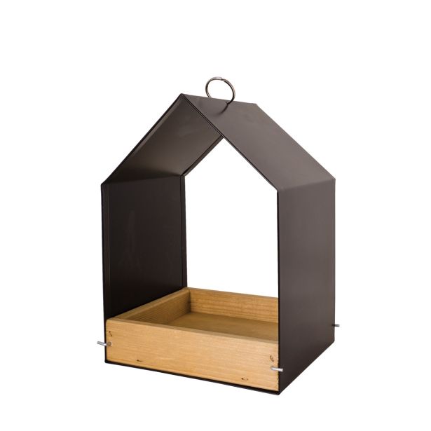 PTIČJA HIŠICA ANTRACIT 15X18X25 CM