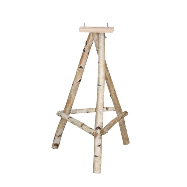 PTIČJA HIŠICA BREZA 59X59 X40 S STOJALOM 60X60X105