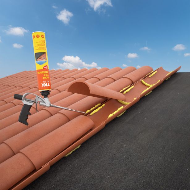 POLIURETANSKA PENA TKK PU FIX ROOF TILE ADHESIVE GUN GRADE 750 ML