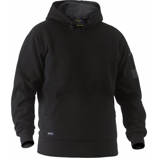 PULOVER BISLEY S KAPUCO IZ FLISA ČRN ŠT. 4XL