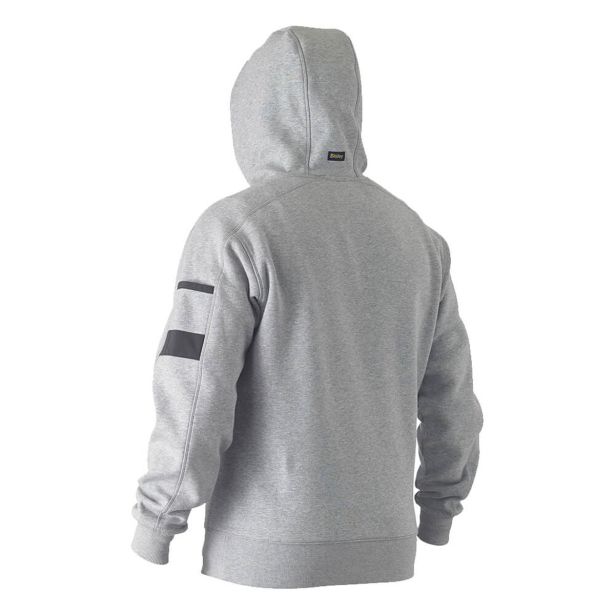 PULOVER BISLEY S KAPUCO IZ FLISA SIV ŠT. 4XL