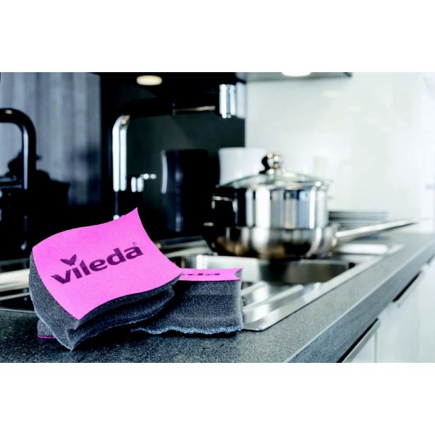 PRIPOMOČEK ZA ČIŠČENJE VILEDA PURACTIVE ČISTILEC POSODE INOX CLEAN & SHINE 2/1