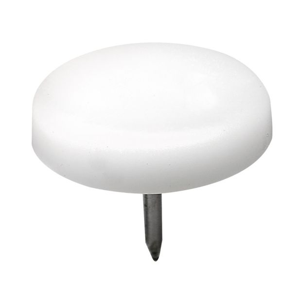 DRSNIK Z ŽEBLJIČKOM HETTICH DIY FI 25X20 MM, BELA, V ZAVOJU JE 8 KOS