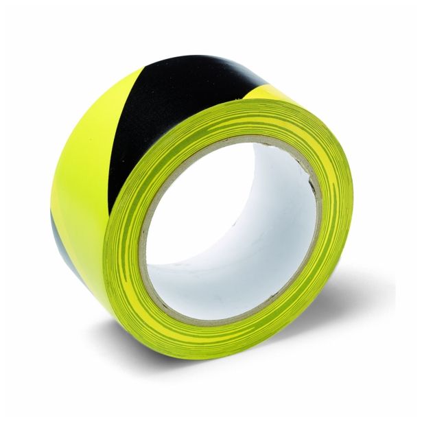 PVC LEPILNI TRAK SCHULLER WARNING TAPE 50MM X 33M - OPOZORILNI RUMENO - ČRNI