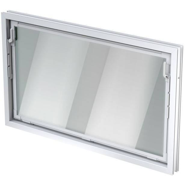 PRIBOR ZA ODVODNJAVANJE ACO PVC NAGIB. OKNO BELO ENOSTAVNA ZASTEKL. 80X60