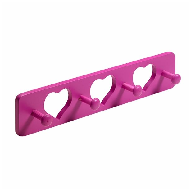 PVC OBEŠALNA KLJUKA HETTICH DIY ŠTIRI KLJUKE, SRCE