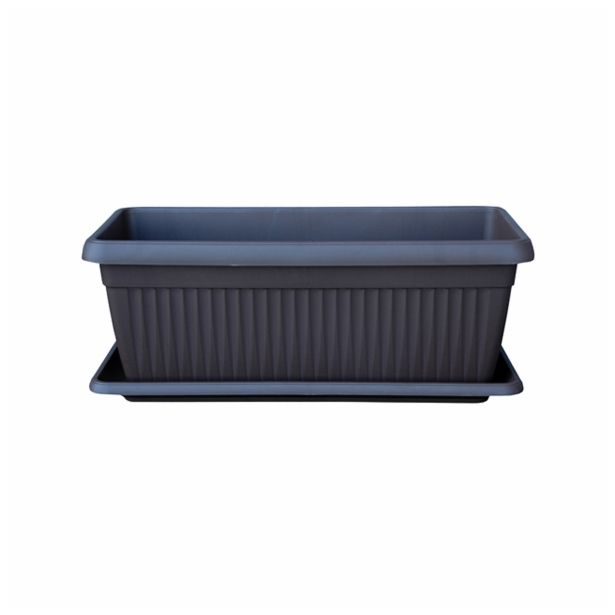 PE PODSTAVEK ZA KORITO MEDITERAN MAXI 80 X 32 ANTRACIT