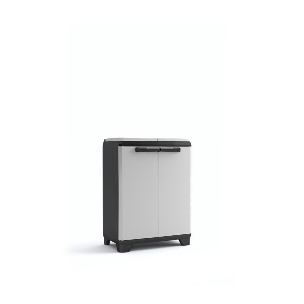 OMARA KETER SPLIT - PREMIUM CABINET, NAMENJENA ZA LOČEVANJE ODPADKOV ČRNO-SIVA 92X68X39 CM / 2X110 L