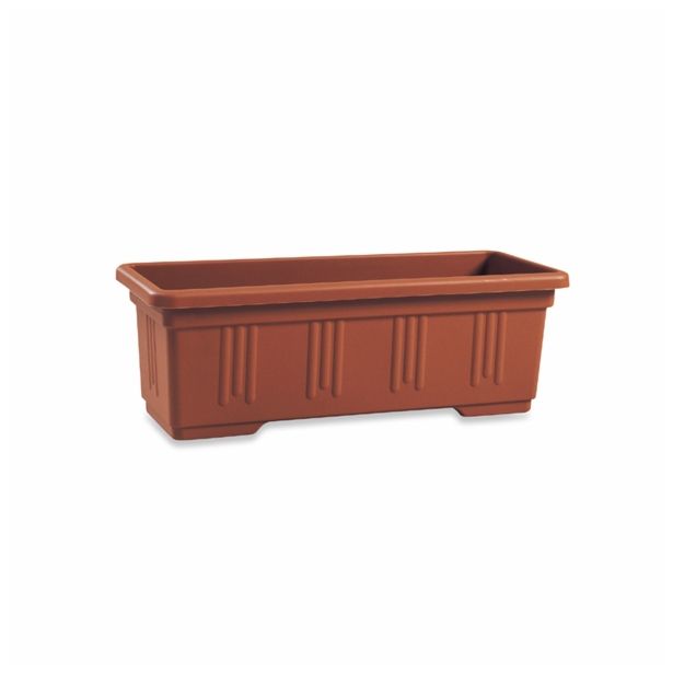 PE ZUNANJE KORITO RIALTO 50 CM TERACOTTA