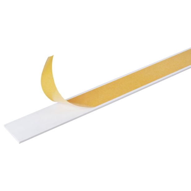 PLOSKA PALICA ALBERTS PVC, 30X3X2600 MM BELA, SAMOLEPILNA