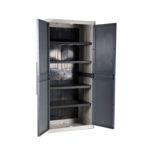 ORODNA OMARA-KRILNA VRATA PVC, 4 POLICE 89X54X190 CM