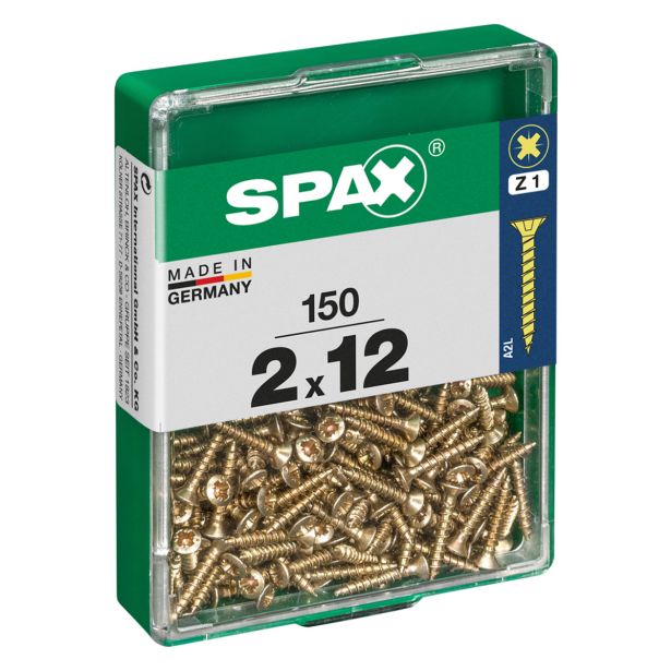 UNIVERZALNI VIJAK SPAX PZ 2X12 YELLOX A2G V ZAVITKU 150KOS