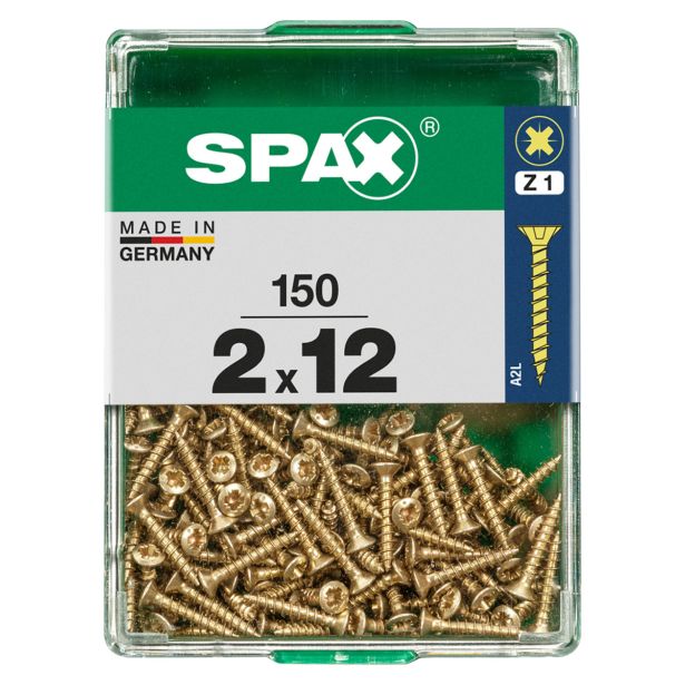 UNIVERZALNI VIJAK SPAX PZ 2X12 YELLOX A2G V ZAVITKU 150KOS