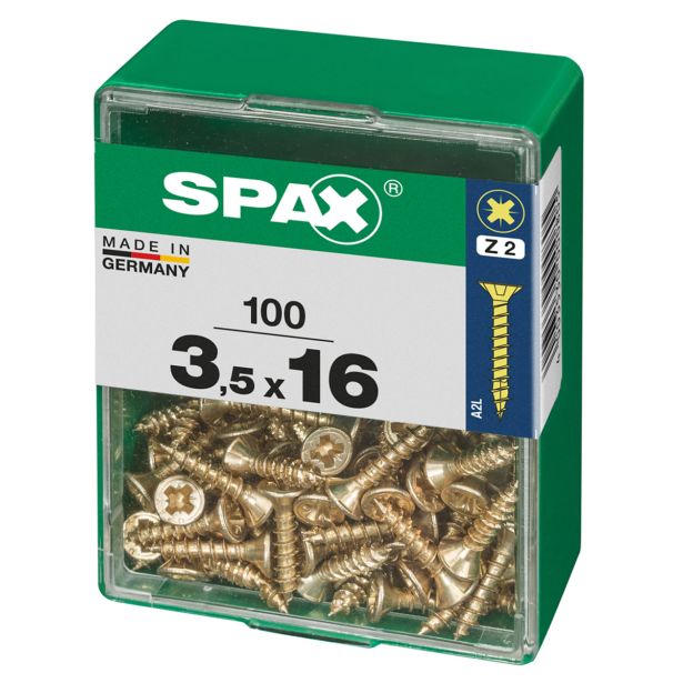 UNIVERZALNI VIJAK SPAX PZ 3.5X16 YELLOX A2G V ZAVITKU 100KOS