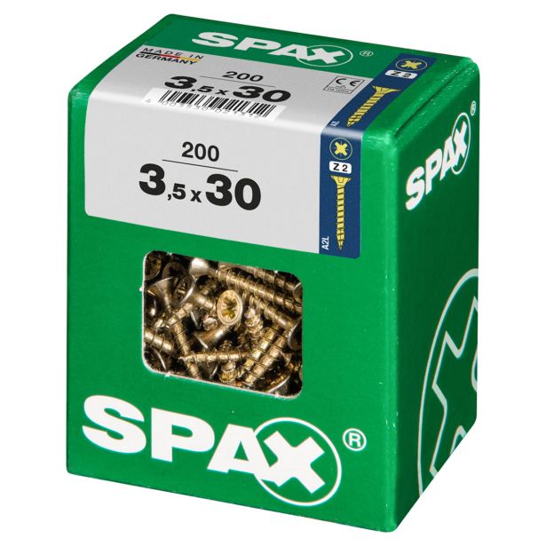 UNIVERZALNI VIJAK SPAX PZ 3.5X30 YELLOX A2G V ZAVITKU 200KOS